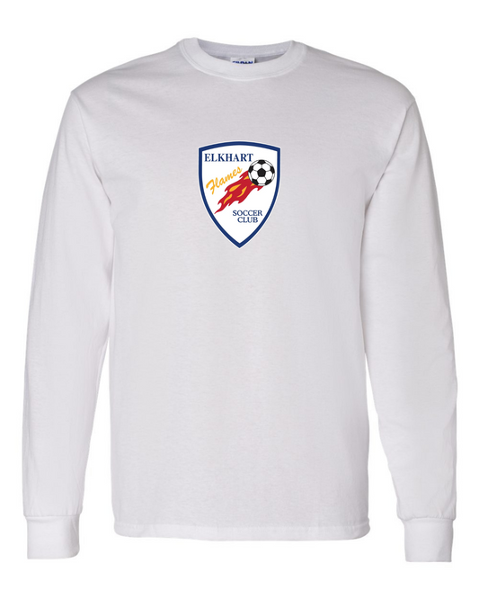 Elkhart Flames Soccer Club Logo Long Sleeve Tee - Youth