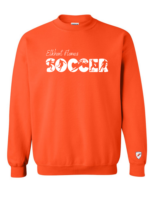 Soccer Silhouette Crewneck Sweatshirt - Adult