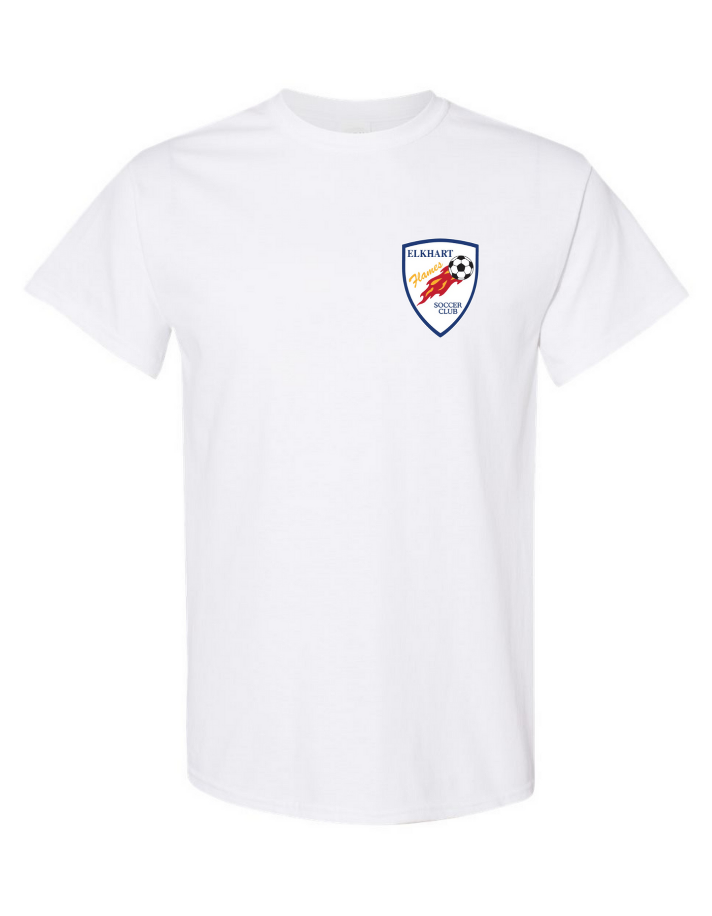 Elkhart Flames Soccer Club Logo Unisex Short Sleeve Tee - Adult