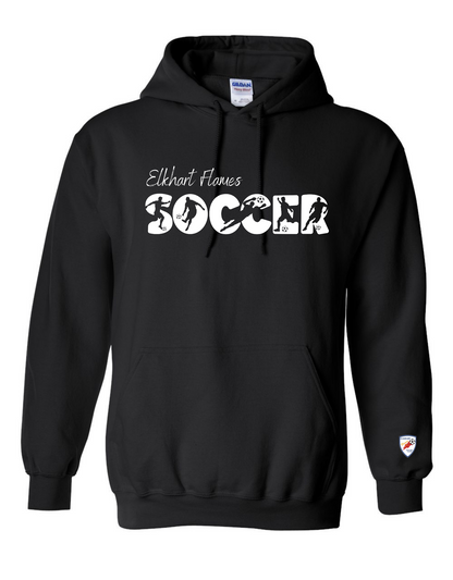 Soccer Silhouette Hooded Sweatshirt - Youth