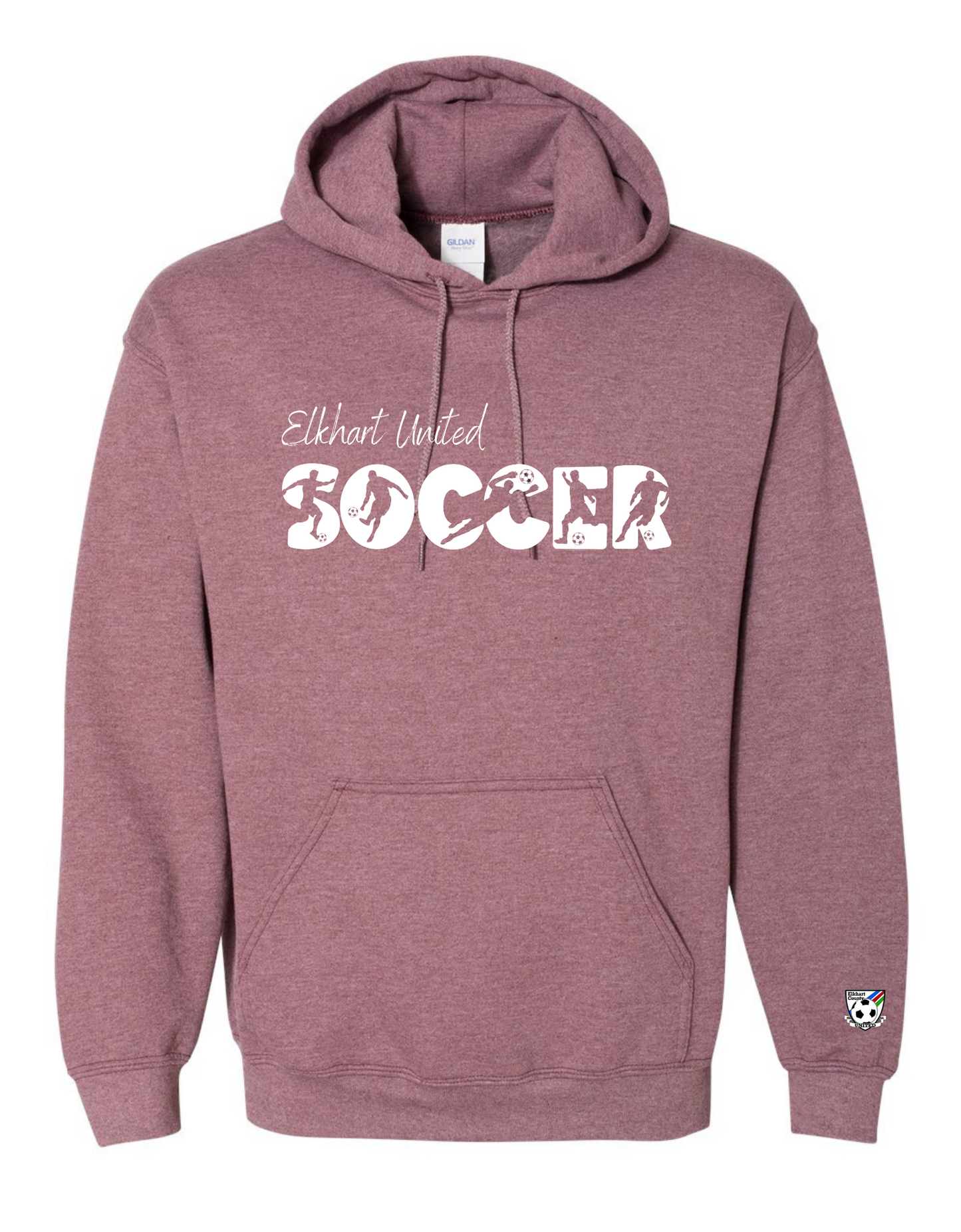 Soccer Silhouette Hooded Sweatshirt - Adult