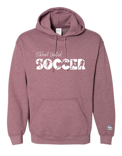 Soccer Silhouette Hooded Sweatshirt - Adult