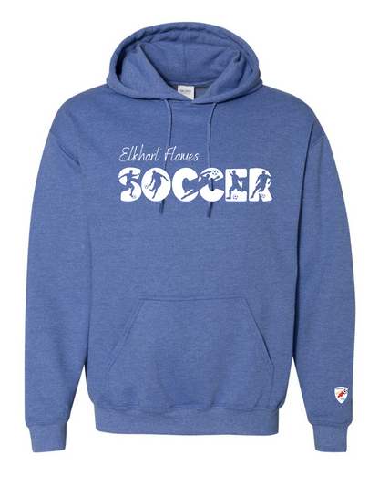 Soccer Silhouette Hooded Sweatshirt - Adult