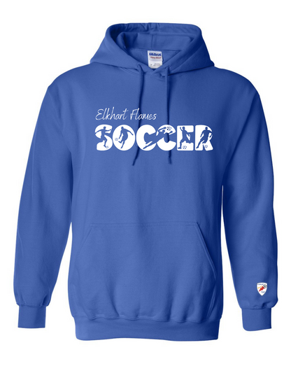 Soccer Silhouette Hooded Sweatshirt - Youth