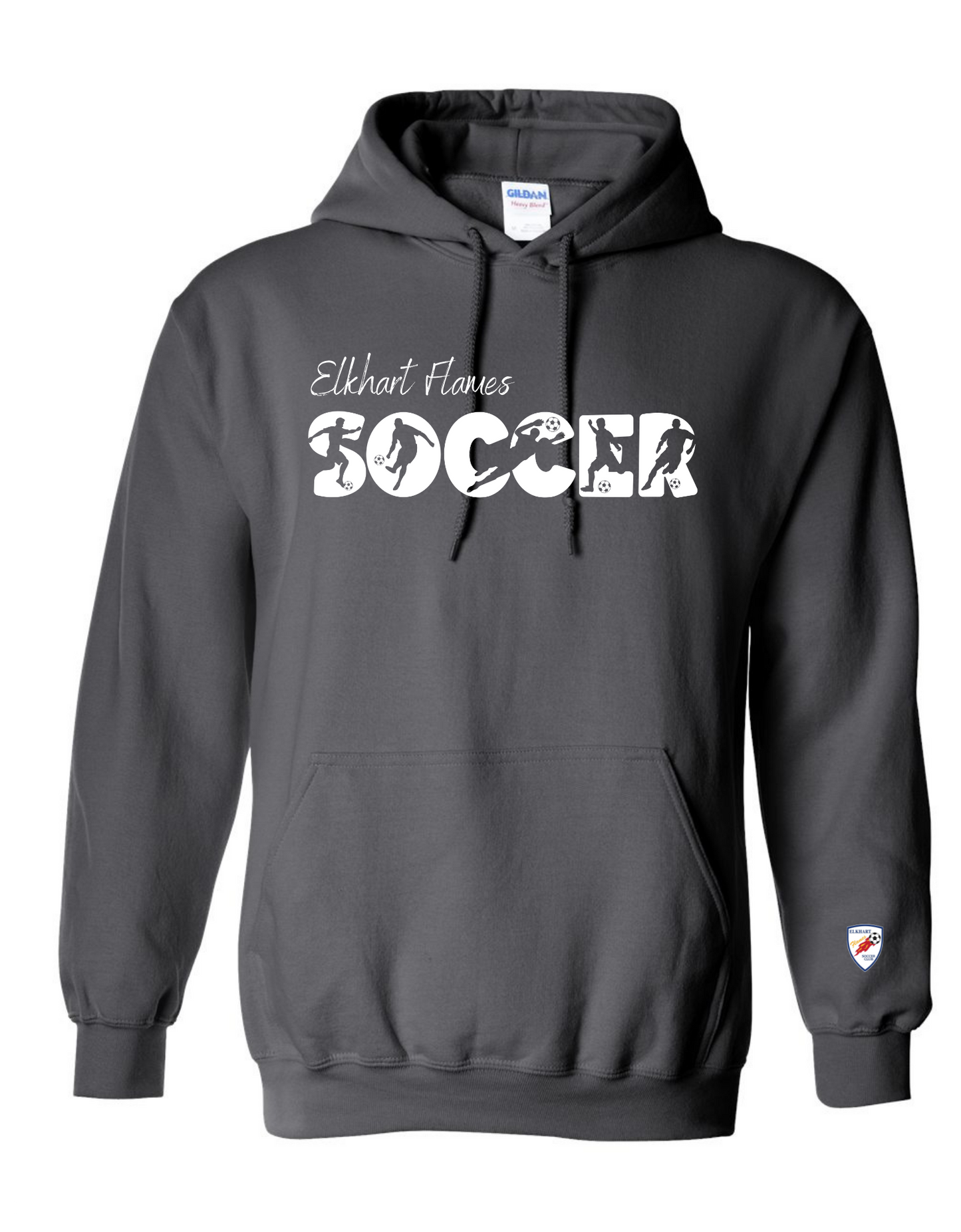 Soccer Silhouette Hooded Sweatshirt - Youth