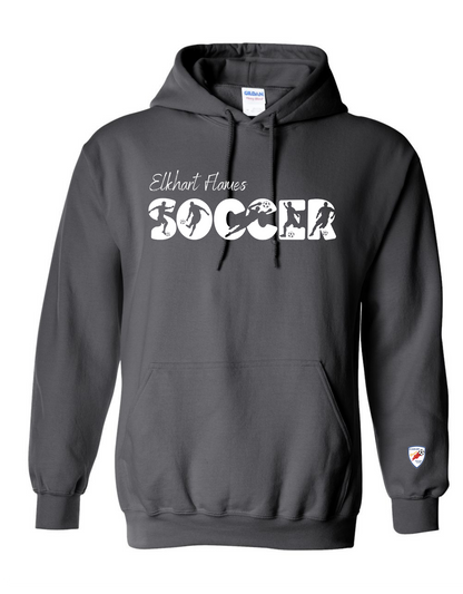 Soccer Silhouette Hooded Sweatshirt - Youth