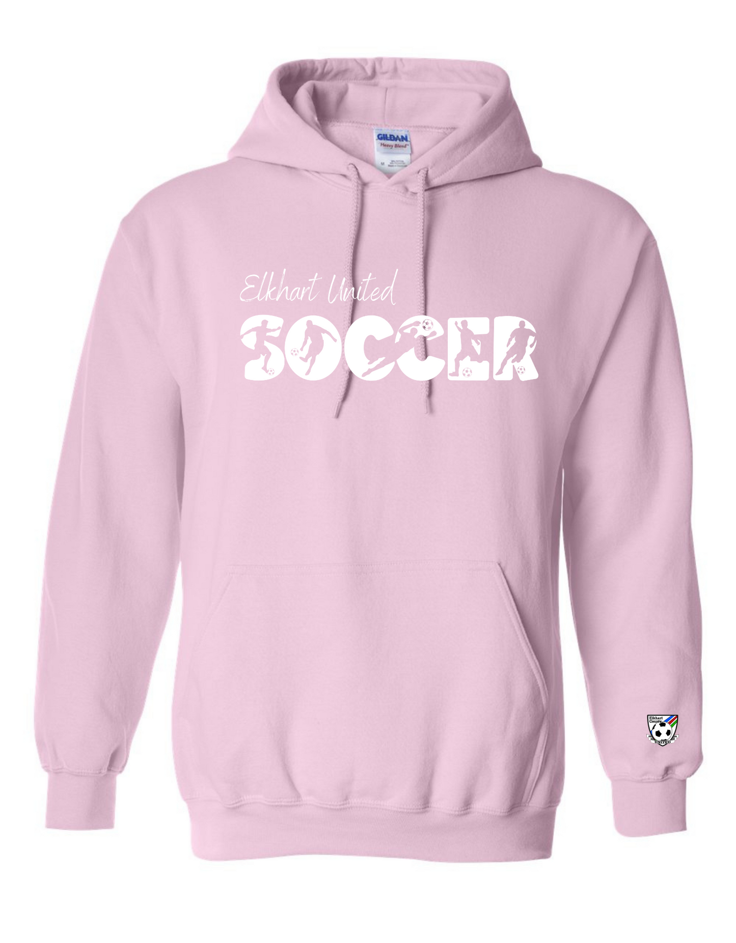 Soccer Silhouette Hooded Sweatshirt - Adult