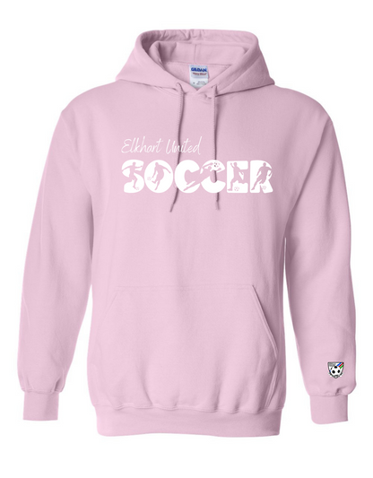 Soccer Silhouette Hooded Sweatshirt - Adult