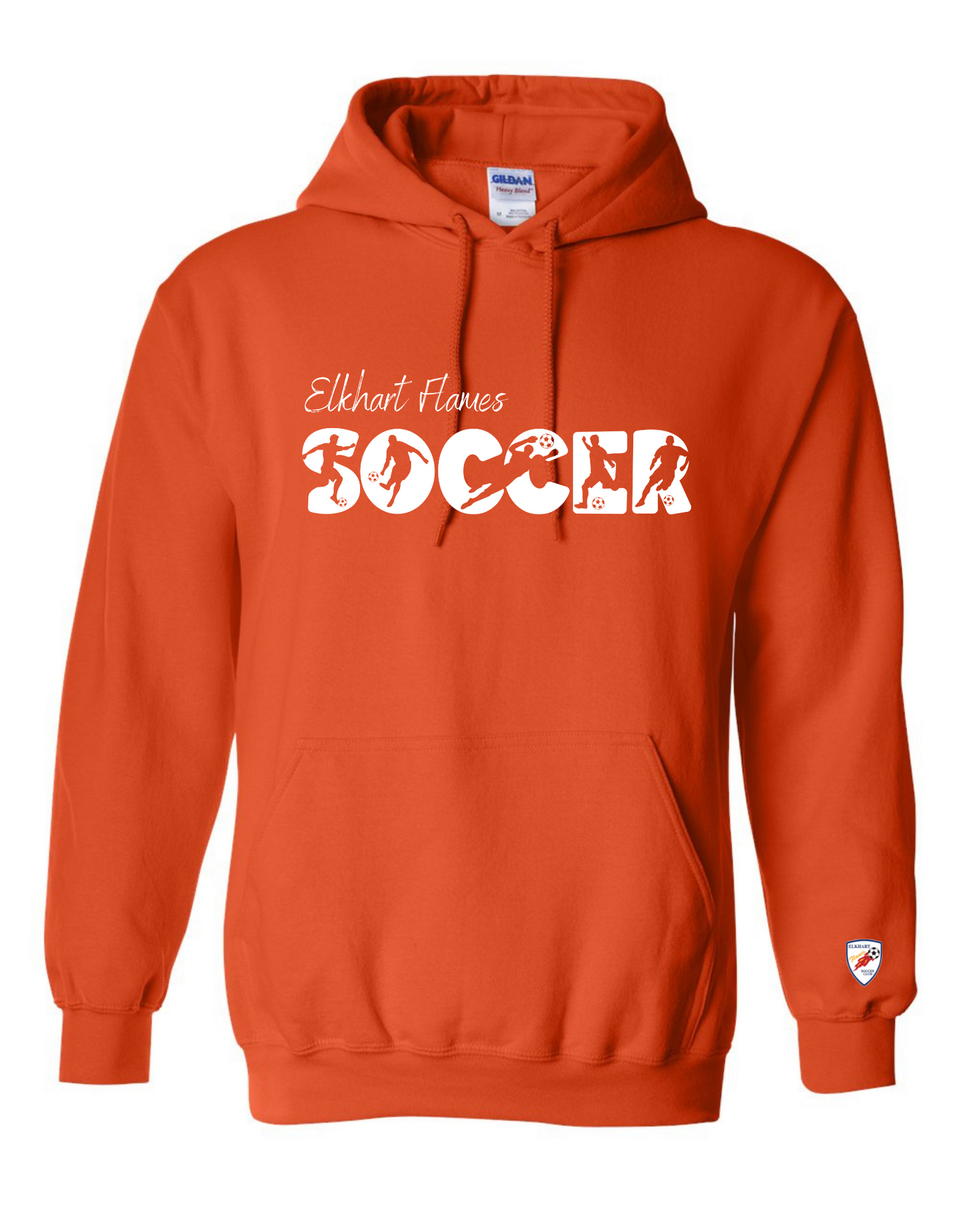 Soccer Silhouette Hooded Sweatshirt - Adult