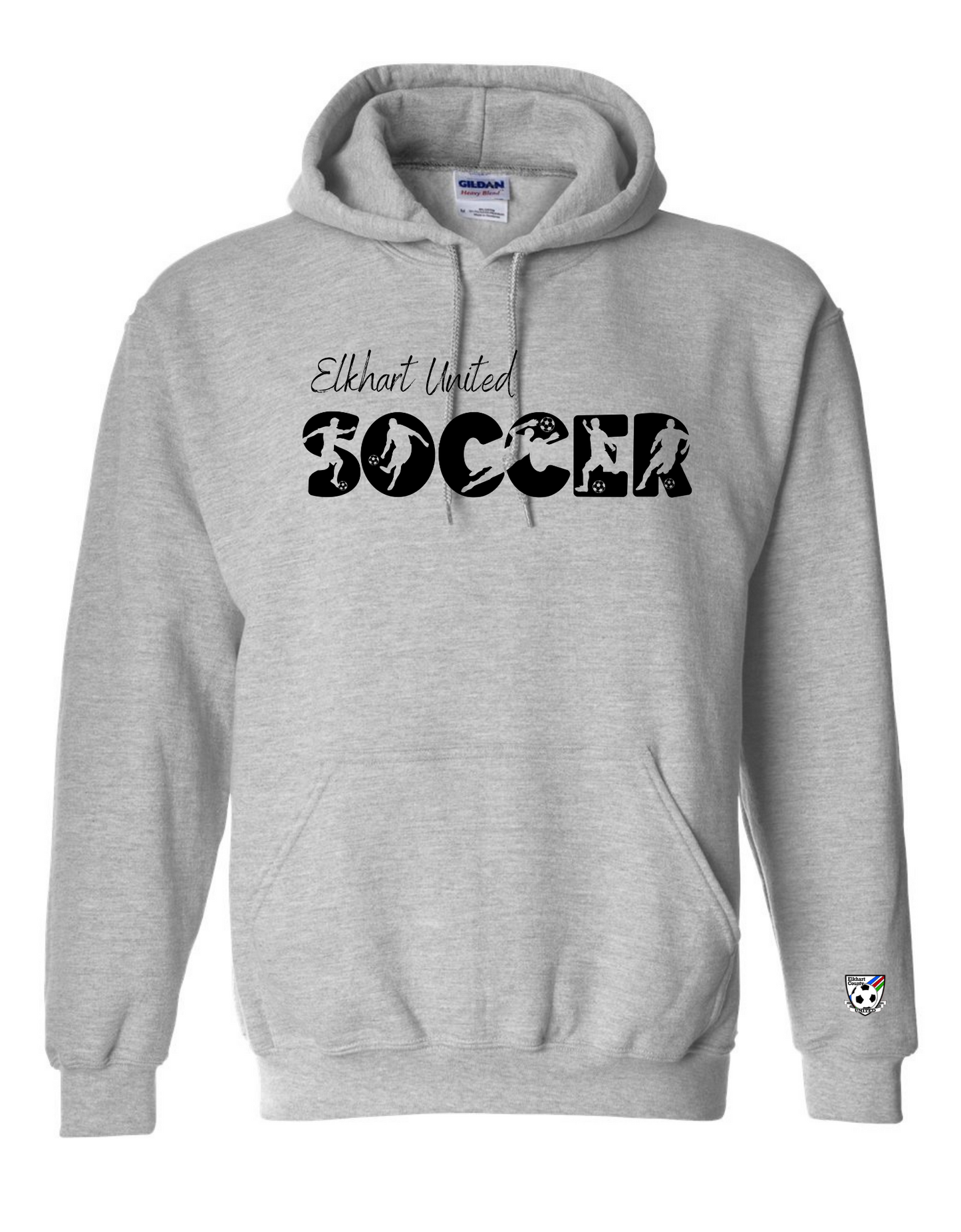 Soccer Silhouette Hooded Sweatshirt - Adult