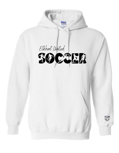 Soccer Silhouette Hooded Sweatshirt - Adult