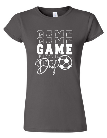 Ladies Game Day Soccer Softstyle Tee