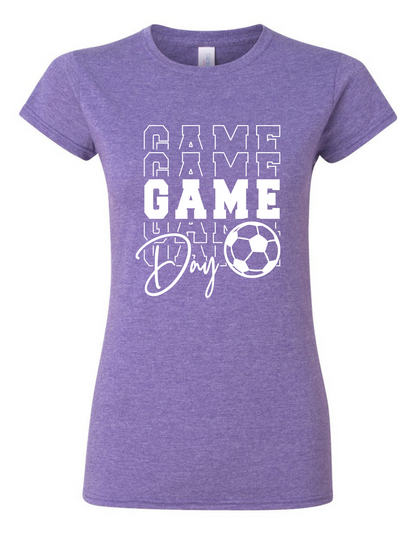 Ladies Game Day Soccer Softstyle Tee