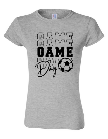 Ladies Game Day Soccer Softstyle Tee