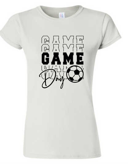 Ladies Game Day Soccer Softstyle Tee